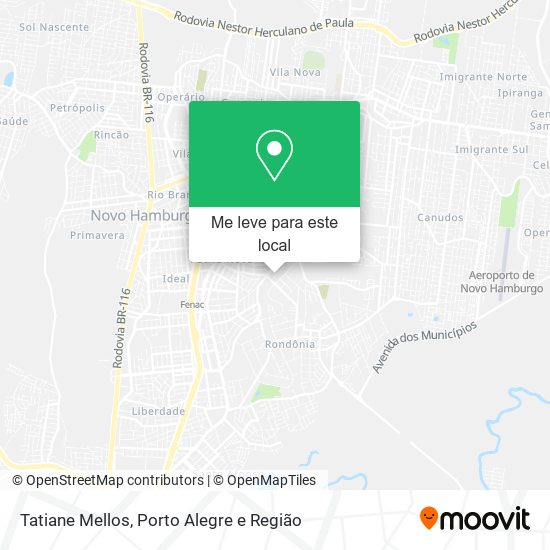 Tatiane Mellos mapa