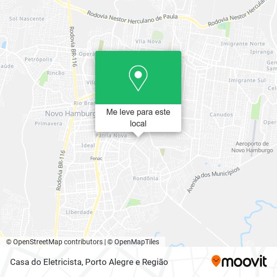Casa do Eletricista mapa