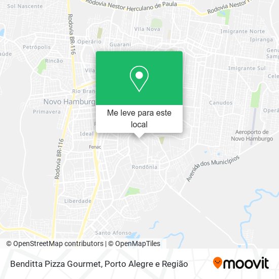 Benditta Pizza Gourmet mapa