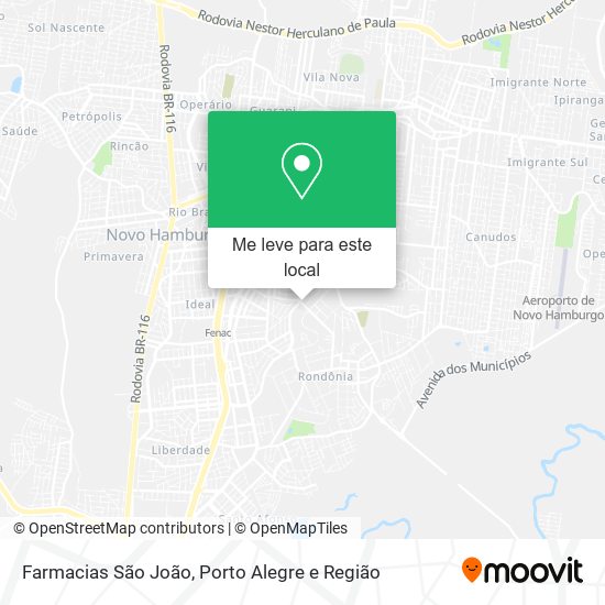 Farmacias São João mapa