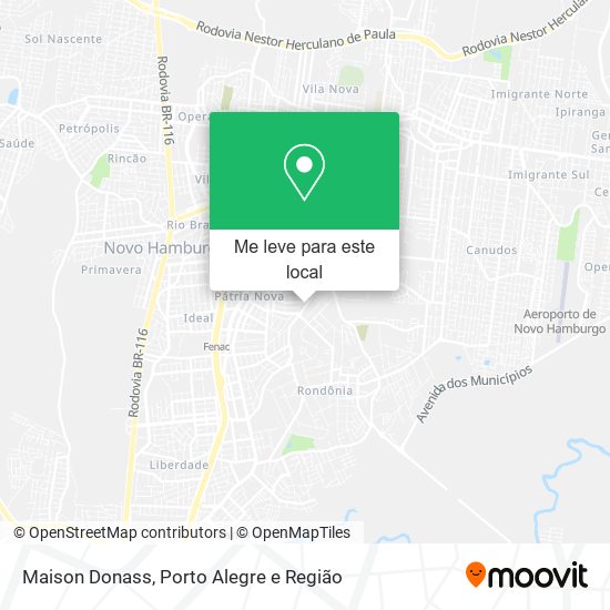 Maison Donass mapa