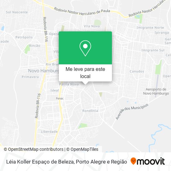 Léia Koller Espaço de Beleza mapa