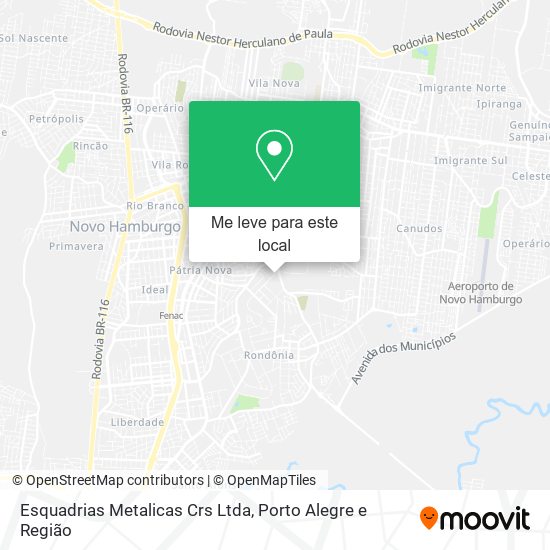 Esquadrias Metalicas Crs Ltda mapa