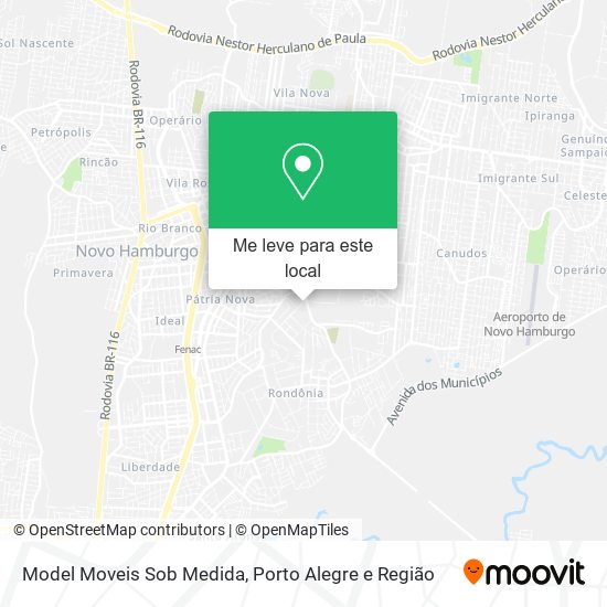 Model Moveis Sob Medida mapa