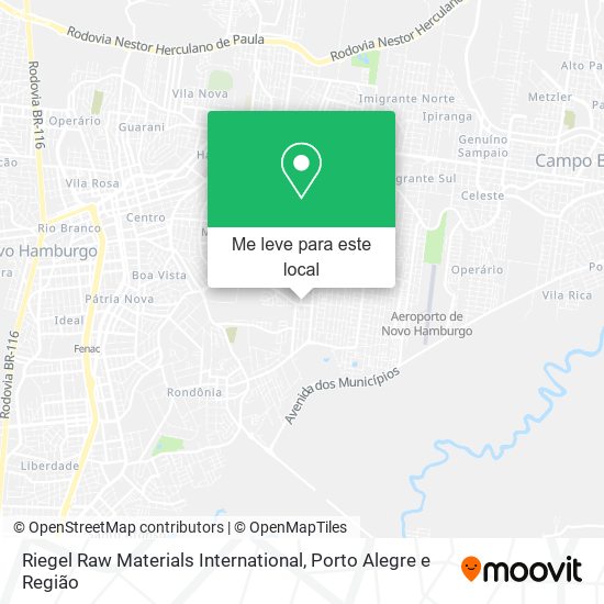 Riegel Raw Materials International mapa