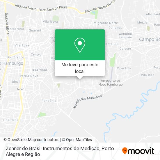 Zenner do Brasil Instrumentos de Medição mapa