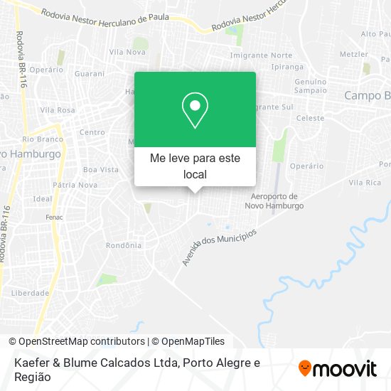 Kaefer & Blume Calcados Ltda mapa