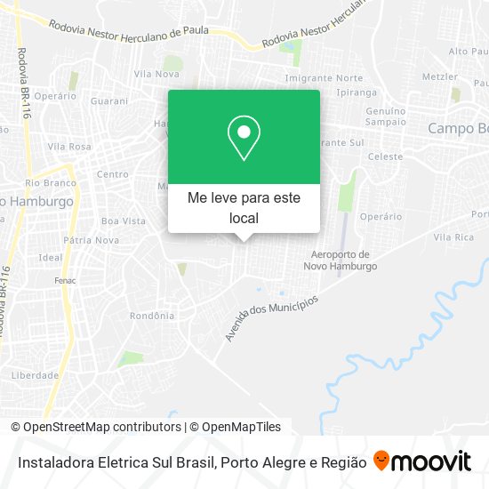 Instaladora Eletrica Sul Brasil mapa