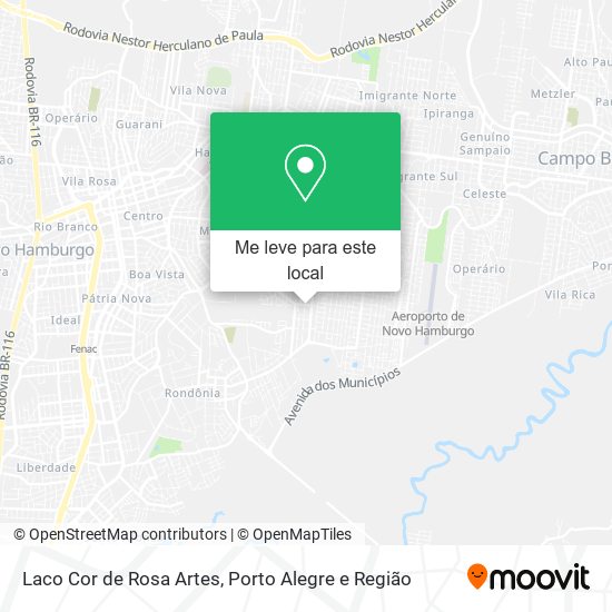 Laco Cor de Rosa Artes mapa