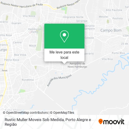 Rustic Muller Moveis Sob Medida mapa