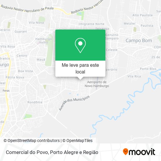 Comercial do Povo mapa