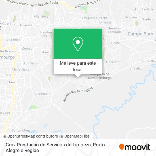 Gmv Prestacao de Servicos de Limpeza mapa