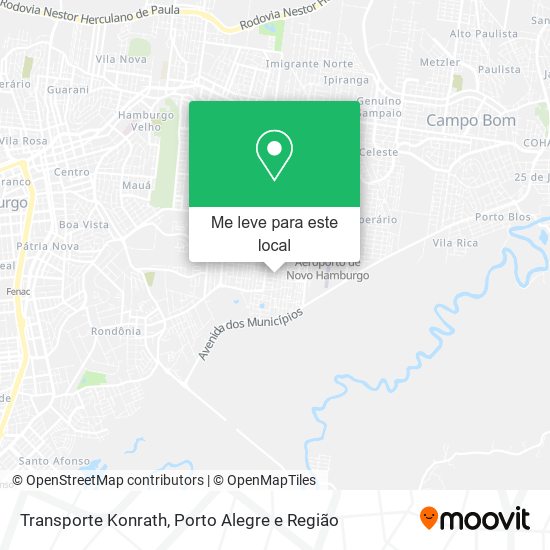 Transporte Konrath mapa