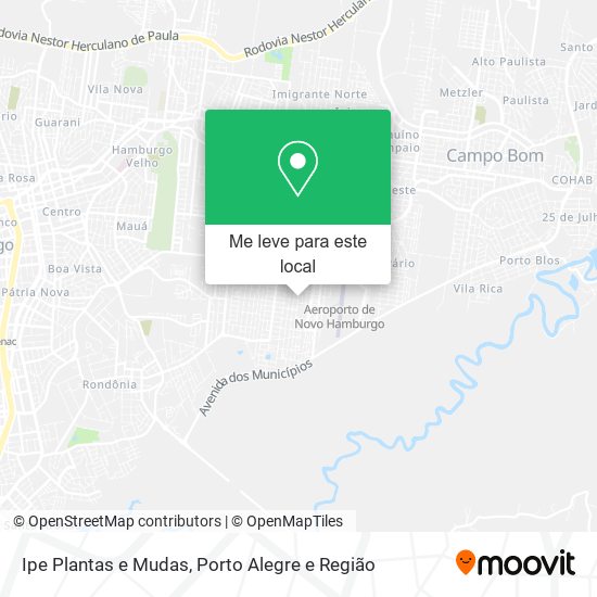 Ipe Plantas e Mudas mapa
