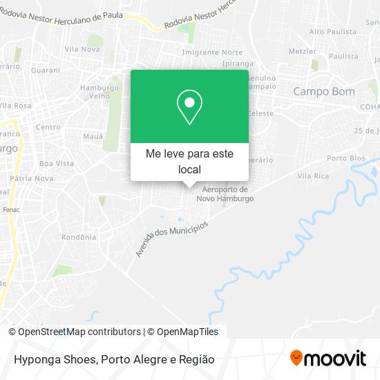 Hyponga Shoes mapa