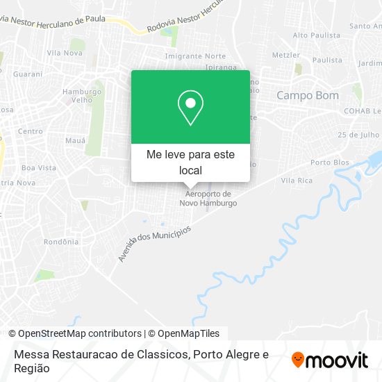 Messa Restauracao de Classicos mapa