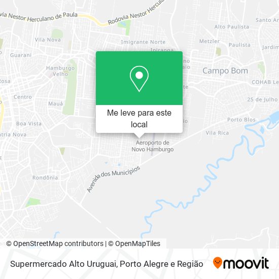 Supermercado Alto Uruguai mapa