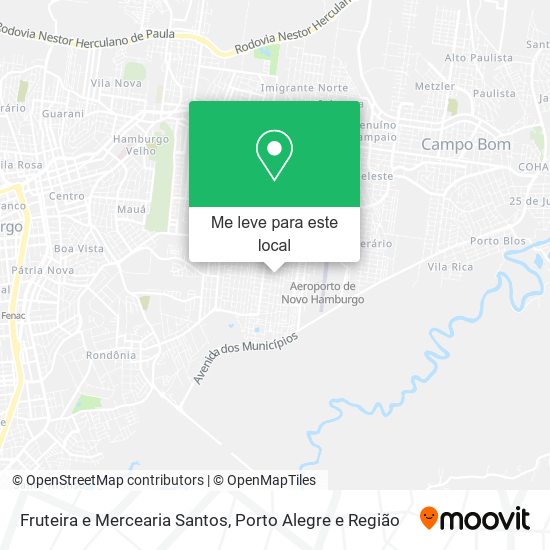 Fruteira e Mercearia Santos mapa