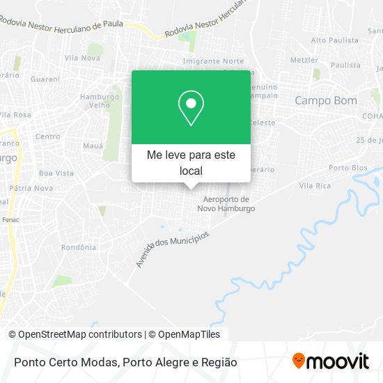 Ponto Certo Modas mapa