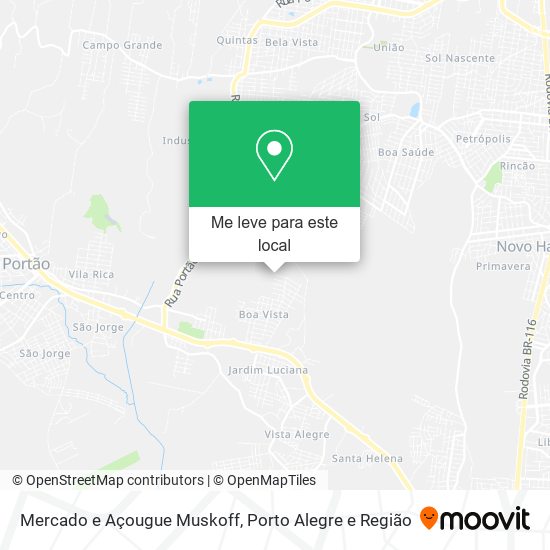 Mercado e Açougue Muskoff mapa