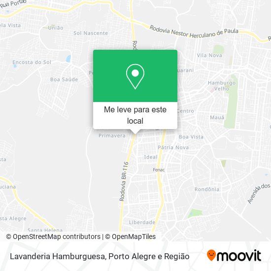 Lavanderia Hamburguesa mapa