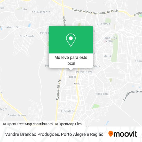 Vandre Brancao Produgoes mapa