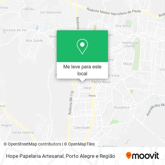 Hope Papelaria Artesanal mapa