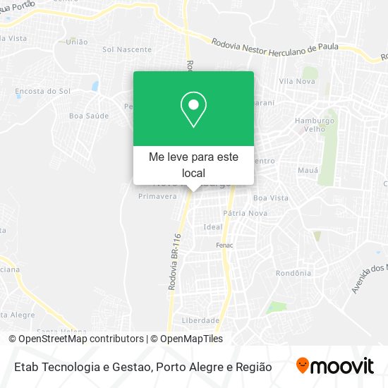 Etab Tecnologia e Gestao mapa