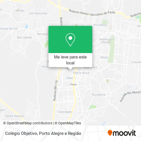 Colégio Objetivo mapa