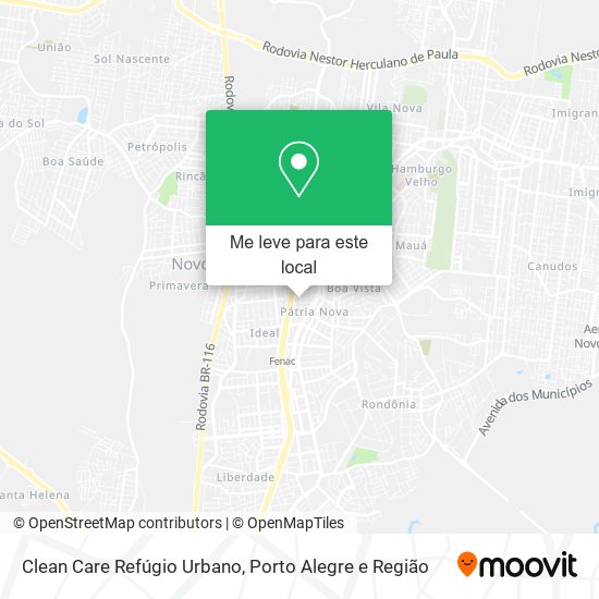 Clean Care Refúgio Urbano mapa