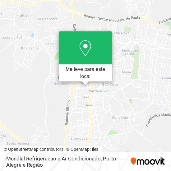 Mundial Refrigeracao e Ar Condicionado mapa