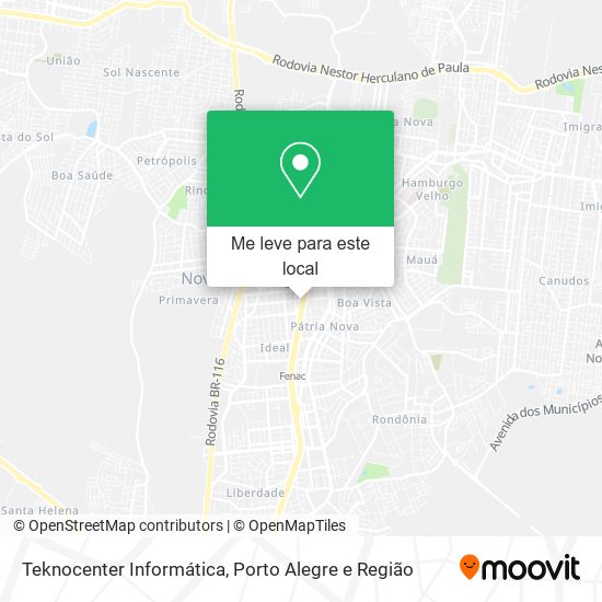 Teknocenter Informática mapa