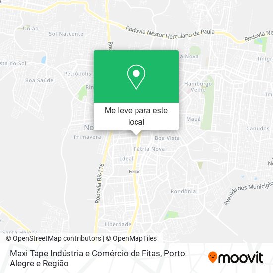 Maxi Tape Indústria e Comércio de Fitas mapa