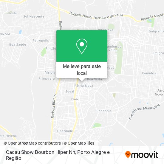 Cacau Show Bourbon Hiper Nh mapa