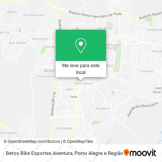 Betos Bike Esportes Aventura mapa