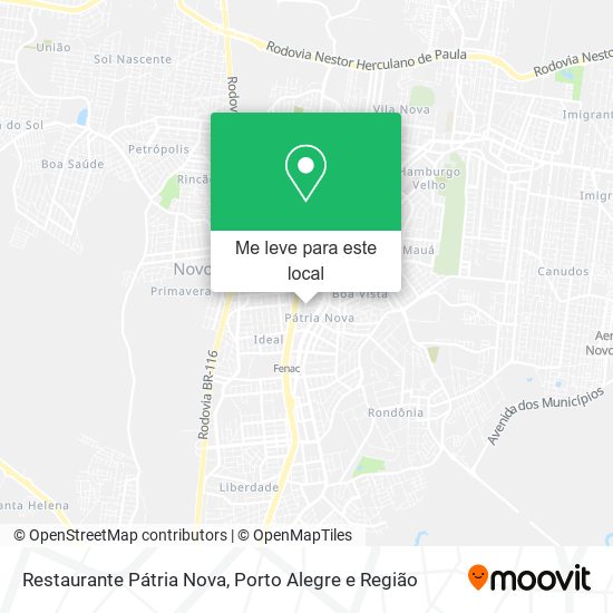 Restaurante Pátria Nova mapa