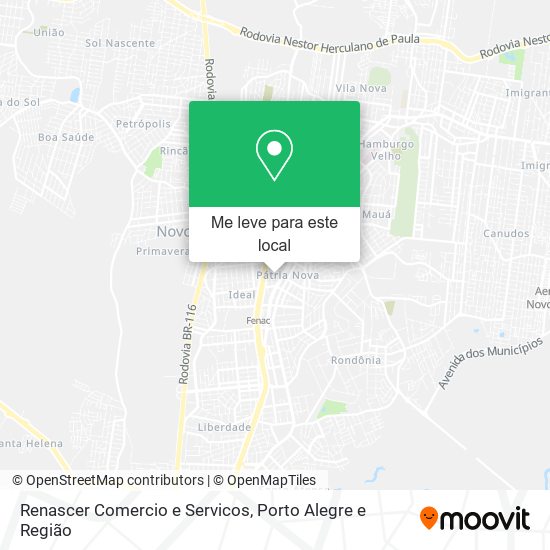 Renascer Comercio e Servicos mapa