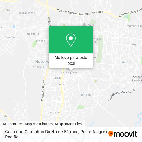 Casa dos Capachos Direto de Fábrica mapa
