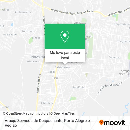 Araujo Servicos de Despachante mapa