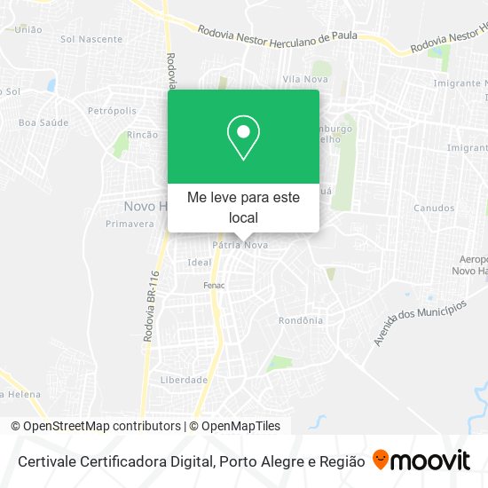 Certivale Certificadora Digital mapa