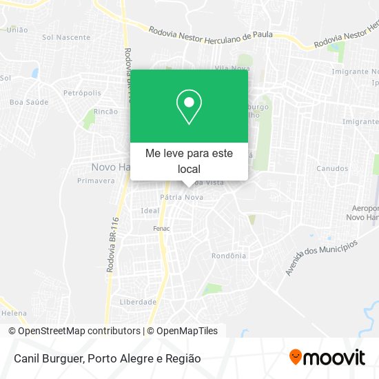Canil Burguer mapa