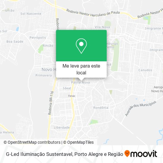 G-Led Iluminação Sustentavel mapa