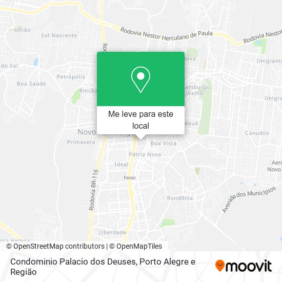 Condominio Palacio dos Deuses mapa