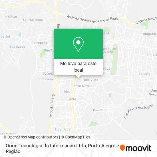 Orion Tecnologia da Informacao Ltda mapa