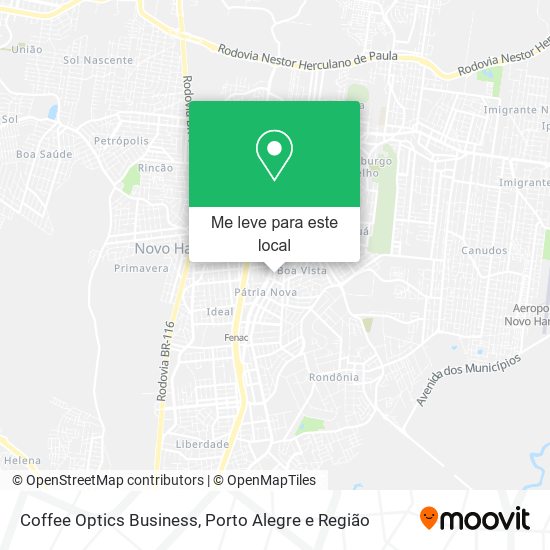 Coffee Optics Business mapa