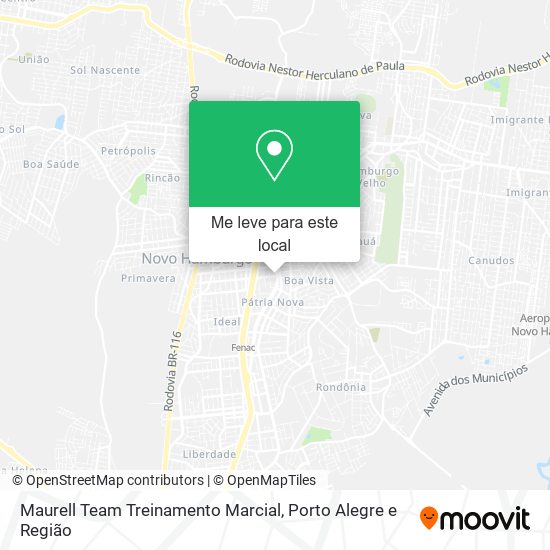 Maurell Team Treinamento Marcial mapa