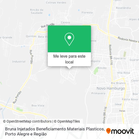 Bruna Injetados Beneficiamento Materiais Plasticos mapa