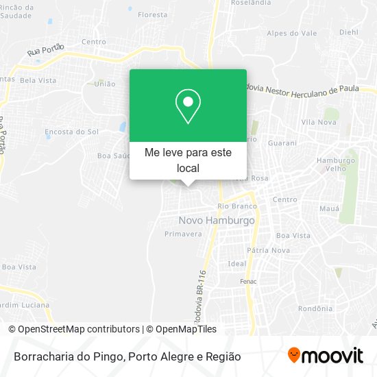 Borracharia do Pingo mapa