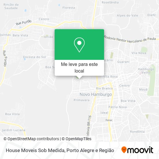 House Moveis Sob Medida mapa