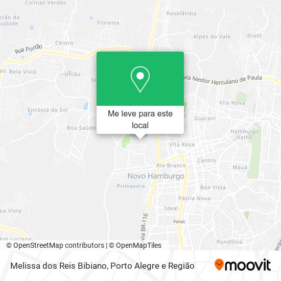 Melissa dos Reis Bibiano mapa